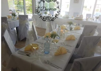 Výzdoba svadby v reštaurácii Sentami Žilina